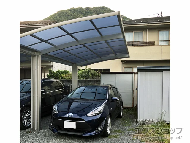 山口県山口市のYKKAPのカーポート レイナポートグラン　積雪～20cm対応 施工例