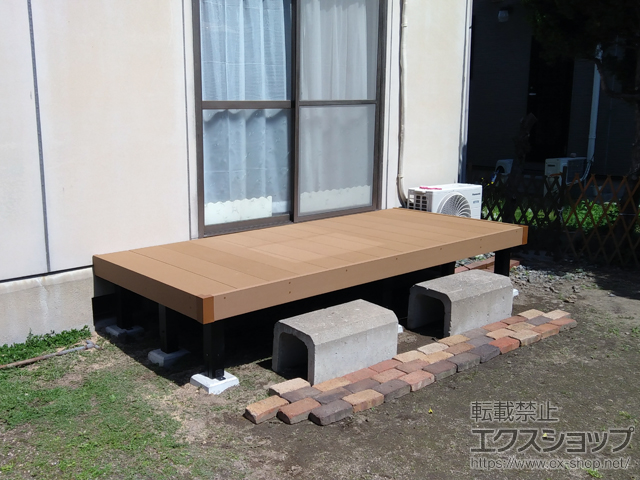 鳥取県米子市ののウッドデッキ マージウッドデッキ 施工例