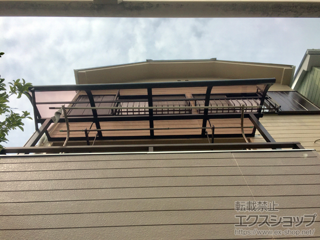 大阪府岸和田市ののバルコニー・ベランダ屋根 スピーネ R型 屋根タイプ 単体 積雪〜20cm対応 施工例