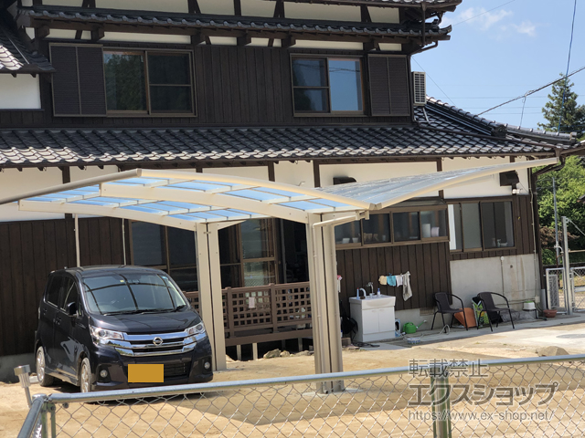 佐賀県武雄市ののカーポート レイナポートグラン Y合掌　積雪〜20cm対応 施工例