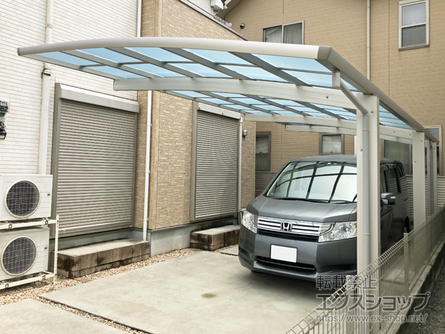 兵庫県姫路市ののカーポート レイナポートグラン 延長　積雪〜20cm対応 施工例