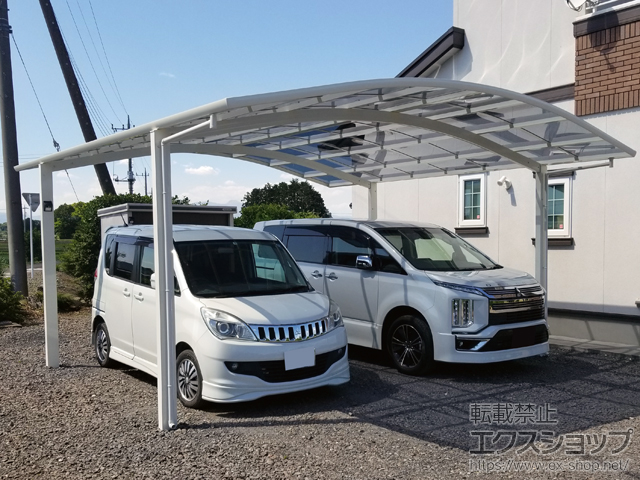 栃木県大田原市ののカーポート レイナツインポートグラン　積雪〜20cm対応 施工例