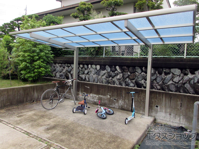 神奈川県小田原市ののサイクルポート・駐輪場 エフルージュグランミニ 積雪〜20cm対応 施工例