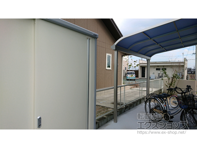 佐賀県三養基郡上峰町のの物置・屋外倉庫 シンプリー 一般型 1740×755×1903 MJX-177E-FW 施工例