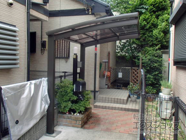 東京都荒川区ののサイクルポート・駐輪場 ネスカRミニ (ラウンドスタイル) 積雪〜20cm対応 施工例