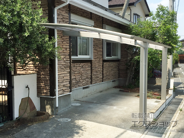 群馬県太田市ののカーポート プレシオスポート 積雪〜20cm対応 施工例