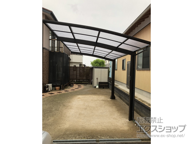 福島県福島市ののカーポート レイナポートグラン　積雪〜20cm対応 施工例