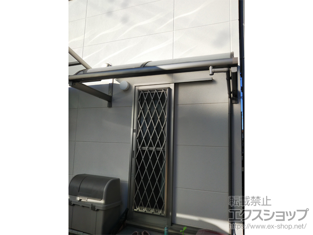 大阪府岸和田市ののバルコニー・ベランダ屋根 スピーネ R型 ルーフタイプ 単体 積雪〜20cm対応 施工例