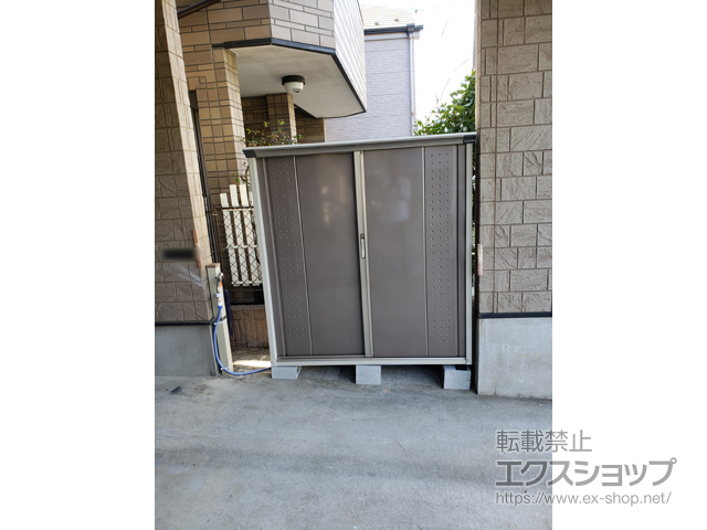 東京都中野区のの物置・屋外倉庫 グランプレステージジャンプ 1488×530×1600 GP-155B-T-CB 施工例