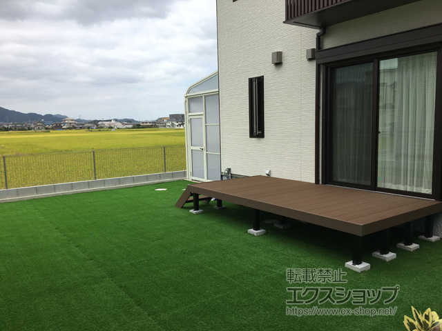 奈良県大和高田市ののウッドデッキ マージウッドデッキ 施工例