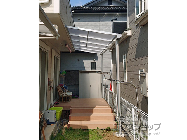 埼玉県北足立郡伊奈町ののテラス屋根 ソラリア F型 テラスタイプ 単体 積雪〜20cm対応 施工例