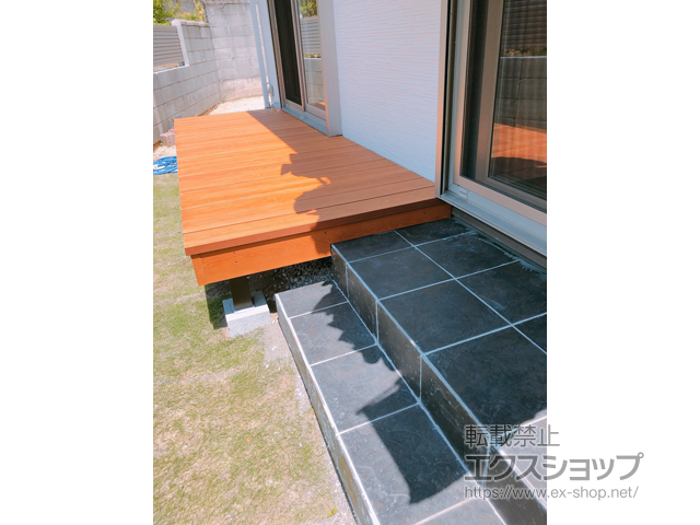 大分県竹田市ののウッドデッキ 彩木 あやぎ ハイブリットガーデンデッキ 施工例