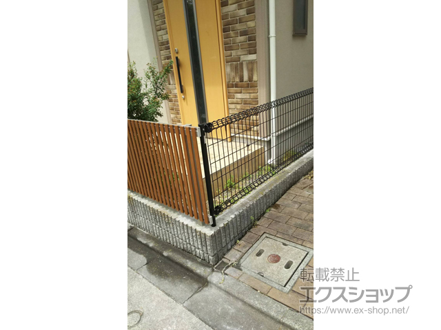 神奈川県川崎市ののフェンス・柵 ハイグリッドフェンスN1型 間仕切りタイプ 施工例