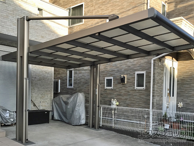 神奈川県横浜市ののカーポート 4G フォーグ 積雪〜30cm対応 施工例