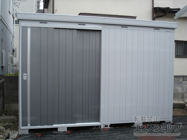 埼玉県越谷市のの物置・屋外倉庫 ネクスタ大型 一般型 3580×1790×2375（NXN-64H） NXN-64H-PG 施工例