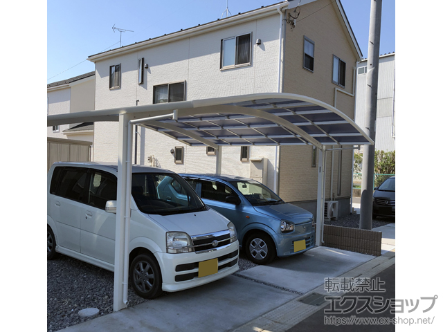 茨城県稲敷郡阿見町ののカーポート レイナツインポートグラン　積雪〜20cm対応 施工例
