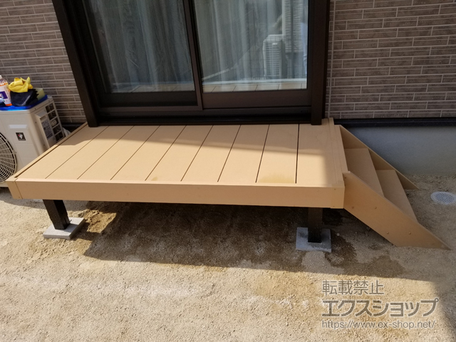 福岡県福岡市ののウッドデッキ リウッドデッキ 200 施工例