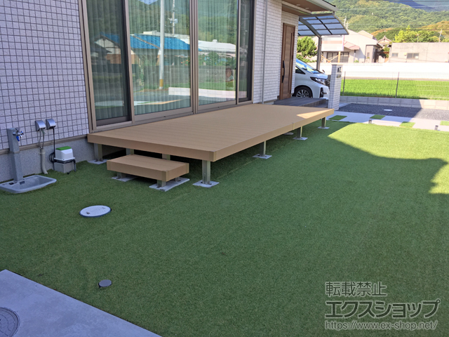 福岡県直方市ののウッドデッキ リウッドデッキ 200 施工例