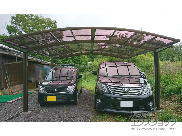 大分県玖珠郡九重町ののカーポート レイナツインポートグラン　積雪〜20cm対応 施工例