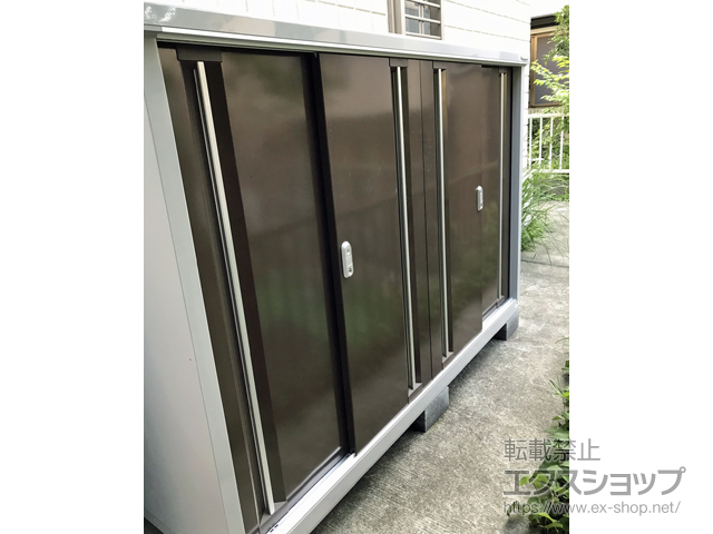 東京都町田市のの物置・屋外倉庫 シンプリー 一般型 1940×755×1303 MJX-197C-P-【TB】 施工例