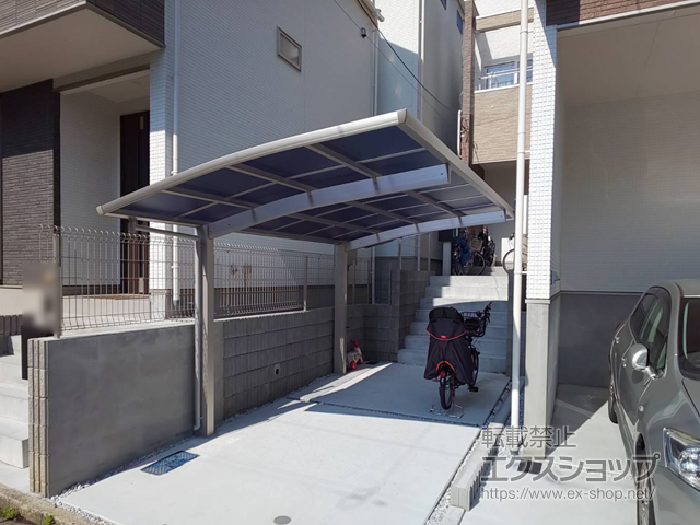 神奈川県横浜市ののカーポート プレシオスポート 積雪〜20cm対応 施工例