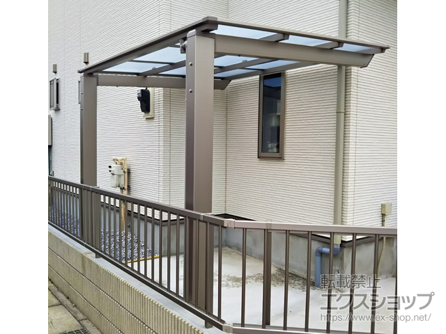 埼玉県吉川市ののサイクルポート・駐輪場 ネスカFミニ (フラットスタイル) 積雪〜20cm対応 施工例