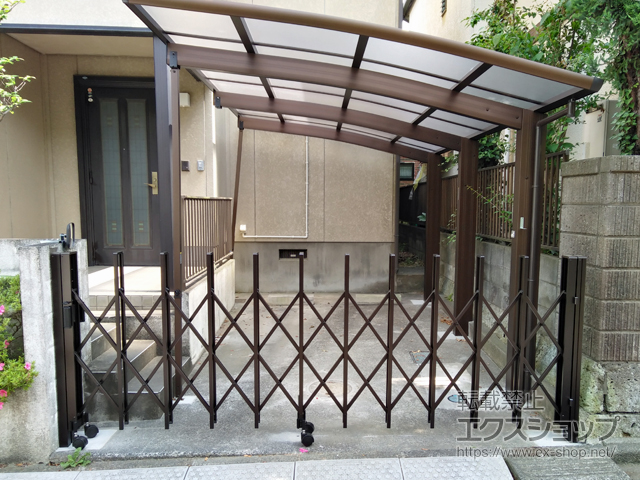 埼玉県入間市ののカーゲート トリップゲート RA型 ノンレール 片開き*33S 施工例