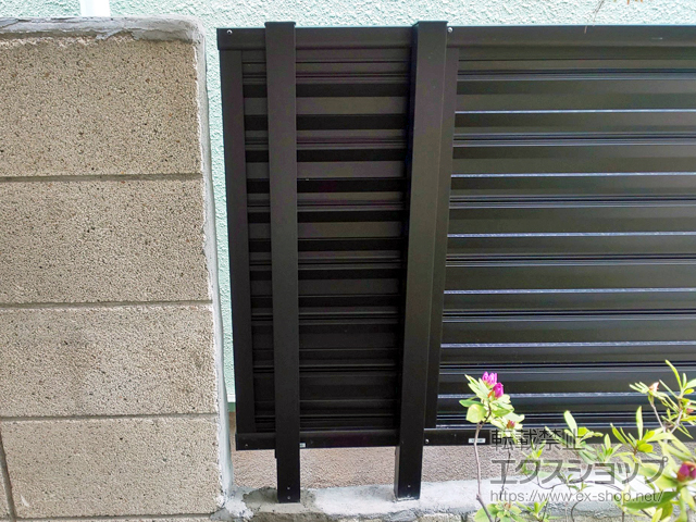 東京都台東区ののフェンス・柵 ミエーネフェンス 目隠しルーバータイプ 自由柱施工 施工例