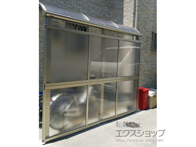 福岡県福津市ののテラス屋根 プレシオステラス R型 テラスタイプ 単体 積雪〜20cm対応 施工例