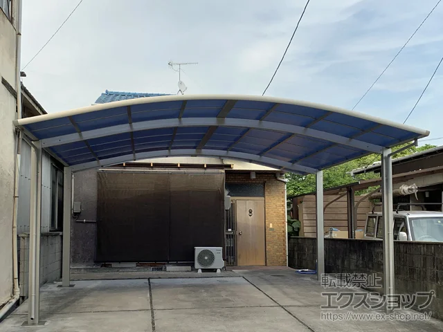 広島県福山市のYKKAPのカーポート レイナツインポートグラン　積雪～20cm対応 施工例