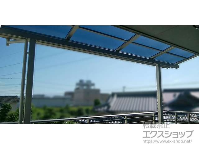 福岡県久留米市ののバルコニー・ベランダ屋根 ソラリア F型 屋根タイプ 単体 積雪〜20cm対応 施工例