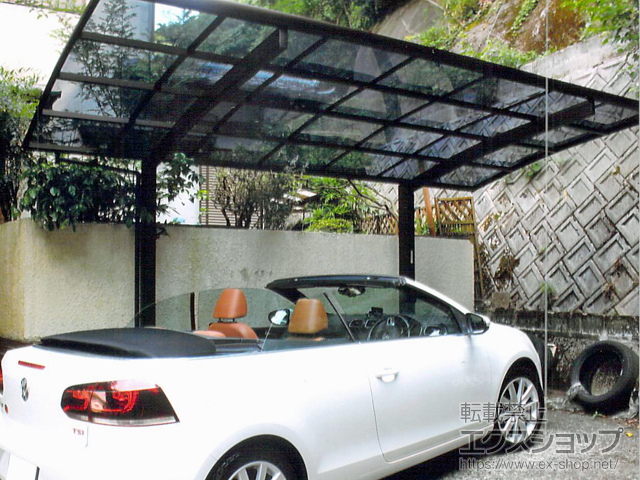 福岡県北九州市ののカーポート プレシオスポート 積雪〜20cm対応 施工例