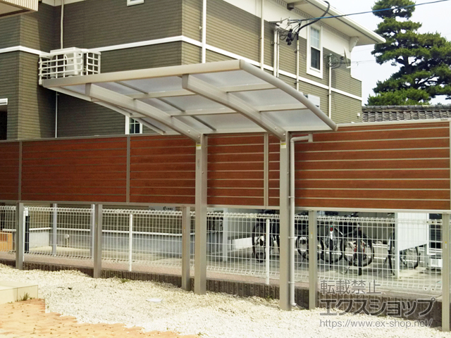 愛知県碧南市ののサイクルポート・駐輪場 レイナポートグランミニ 積雪〜20cm対応 施工例