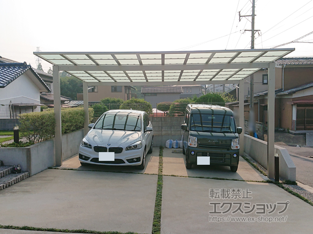福岡県北九州市ののカーポート エフルージュ ツイン 積雪〜20cm対応 施工例