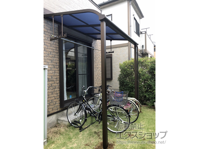 千葉県野田市ののテラス屋根 ソラリア R型 テラスタイプ 単体 積雪〜20cm対応 施工例