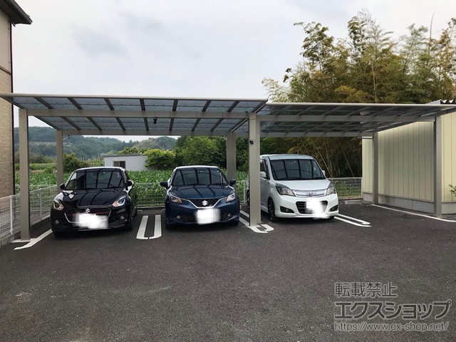群馬県高崎市ののカーポート エフルージュ ツイン 積雪〜20cm対応 施工例