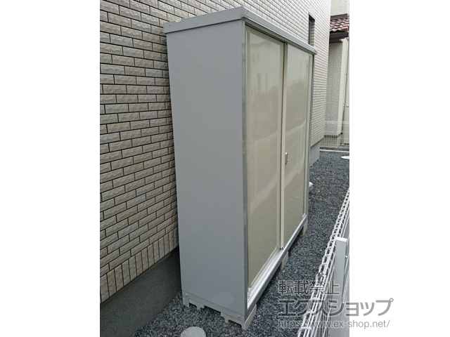 千葉県浦安市のの物置・屋外倉庫 シンプリー 一般型 1740×515×1903 MJX-175E-P-【FW】 施工例