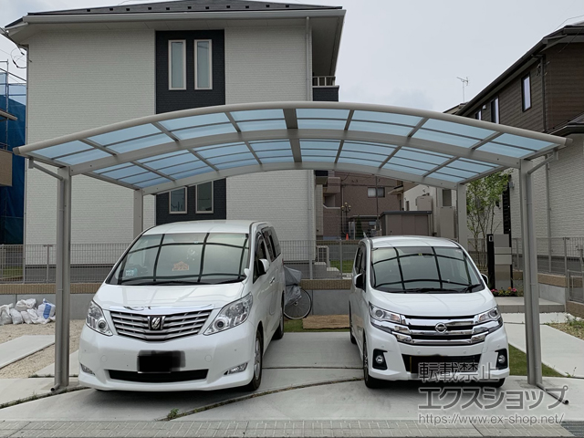 栃木県真岡市ののカーポート レイナツインポートグラン　積雪〜20cm対応 施工例