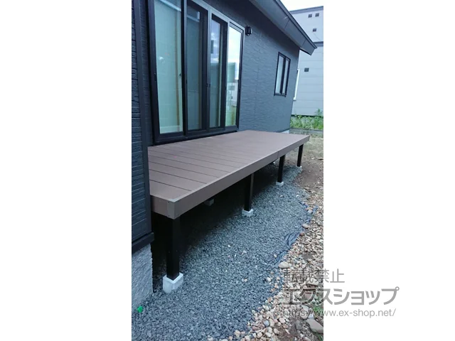 北海道札幌市のYKKAPのウッドデッキ リウッドデッキ 200 施工例