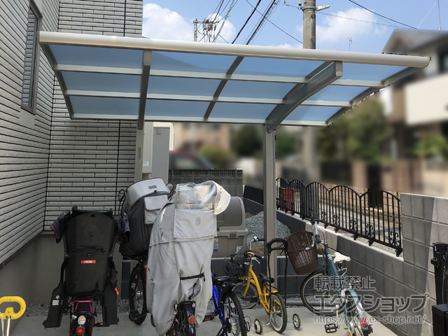 東京都練馬区ののサイクルポート・駐輪場 レイナポートグランミニ 積雪〜20cm対応 施工例