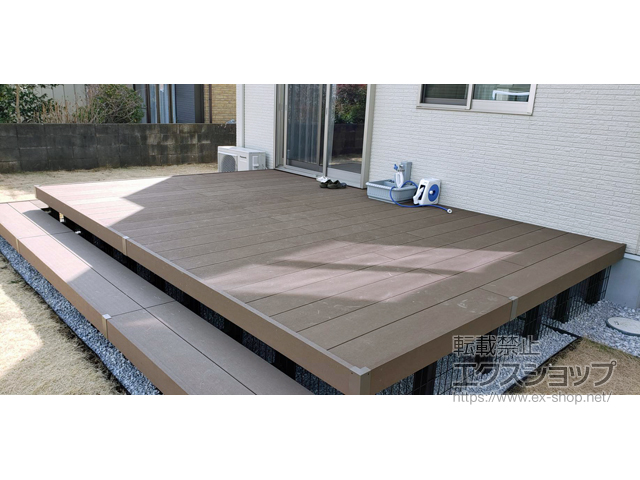 東京都日野市ののウッドデッキ リウッドデッキ 200 施工例