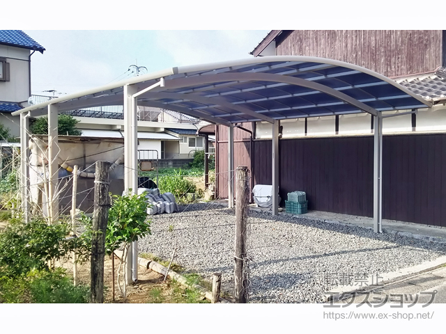 佐賀県唐津市ののカーポート レイナツインポートグラン 延長　積雪〜20cm対応 施工例