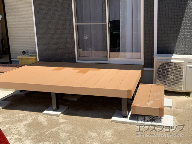 佐賀県武雄市ののウッドデッキ リウッドデッキ 200 施工例