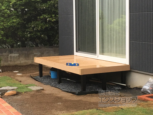 千葉県木更津市ののウッドデッキ リウッドデッキ 200 施工例