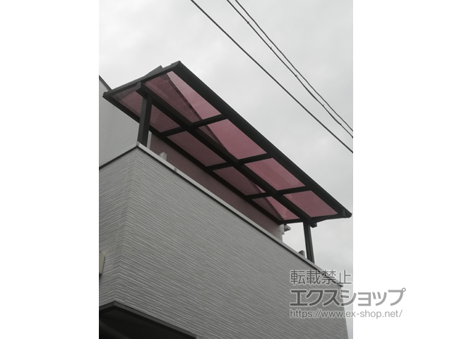 東京都練馬区ののバルコニー・ベランダ屋根 ソラリア F型 屋根タイプ 単体 積雪〜20cm対応 施工例