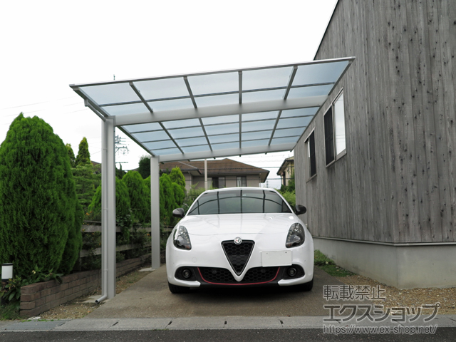 岐阜県多治見市ののカーポート ソリッドポート 積雪〜20cm対応 施工例