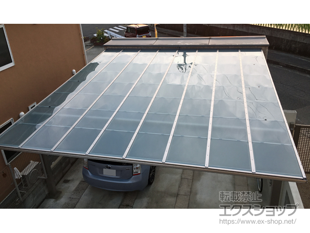 大阪府貝塚市ののカーポート エフルージュ ツイン 積雪〜20cm対応 施工例