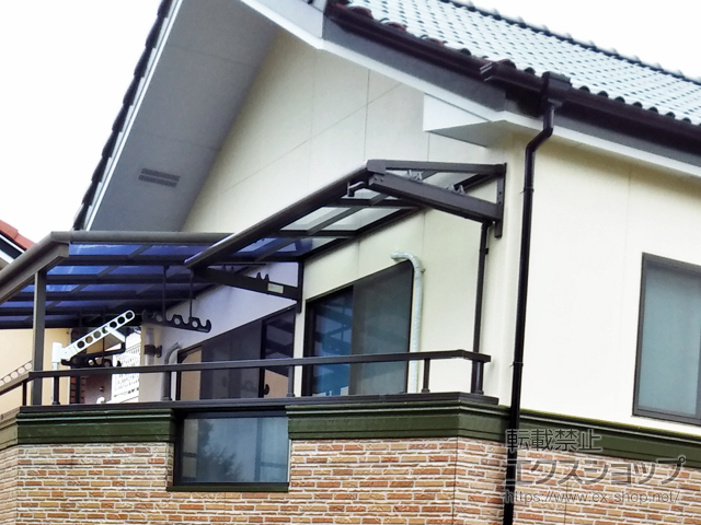 愛知県名古屋市ののバルコニー・ベランダ屋根 スピーネ F型 ルーフタイプ 単体 積雪〜20cm対応 施工例