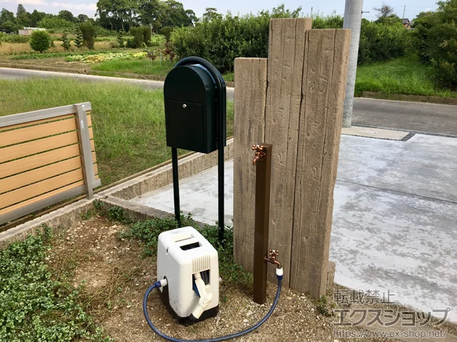 愛知県稲沢市の立水栓・ガーデンシンク・水栓柱、カーポート施工