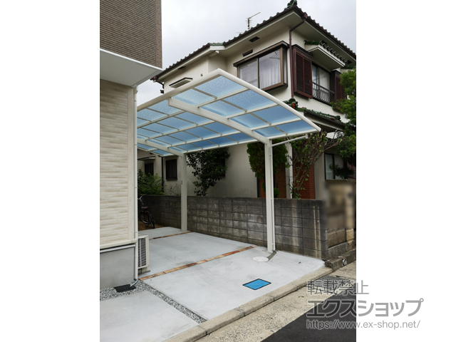 兵庫県川西市ののカーポート レイナポートグラン　積雪〜20cm対応 施工例